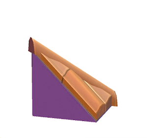 Purple Brick hipped roof