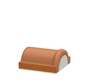 None Brick roof decoration