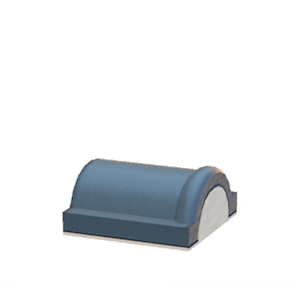 Cyan Brick roof decoration