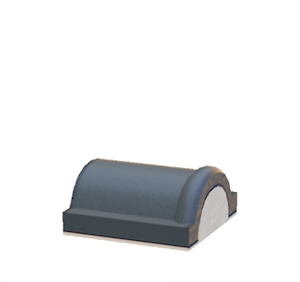 Gray Brick roof decoration