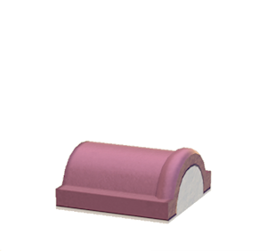Pink Brick roof decoration