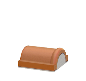 White Brick roof decoration