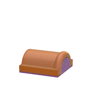 Purple Brick roof decoration