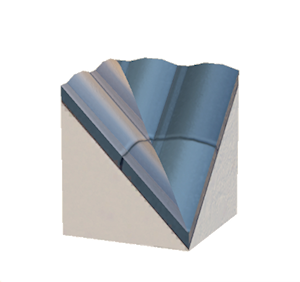 Cyan Brick roof valley