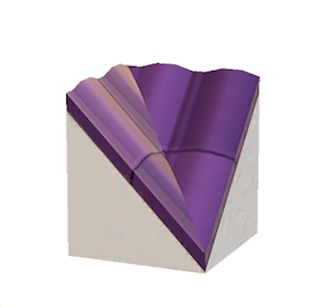 Purple Brick roof valley
