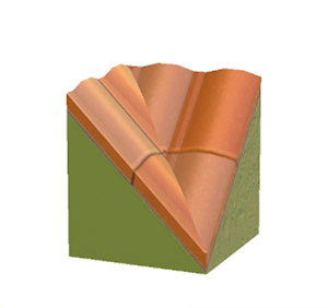 Lime Brick roof valley