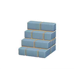 Cyan Brick steps