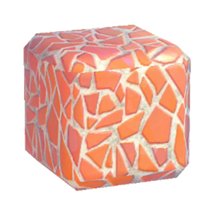 Orange Broken-tiling wall