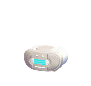 White CD player