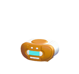 Orange CD player