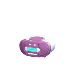 Purple CD player