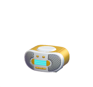 Yellow CD player