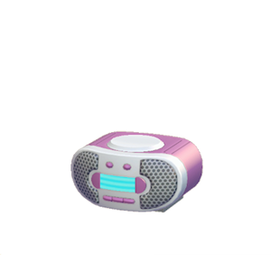 Purple CD player