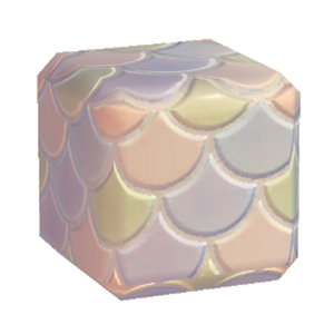 Beige Colorful fish-scale tiling