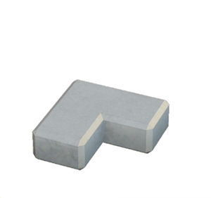 None Concrete border (corner)