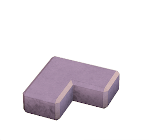 Plum Concrete border (corner)