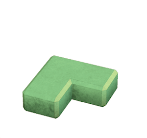 Green Concrete border (corner)