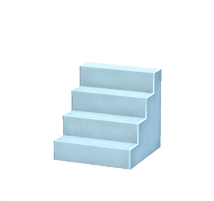 Cyan Concrete steps