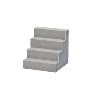 Black Concrete steps