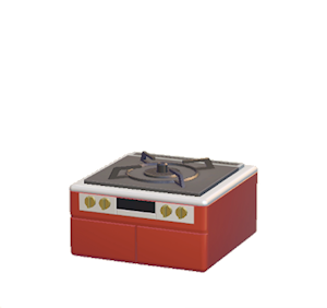 Red Cooking stove