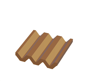 Brown Corrugated metal