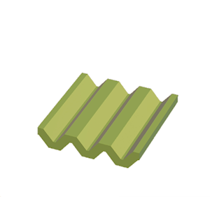 Lime Corrugated metal