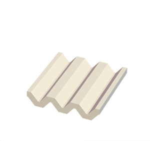 White Corrugated metal