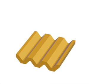Yellow Corrugated metal
