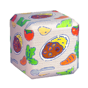 White Curry print