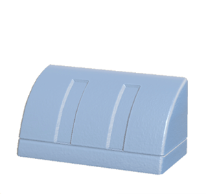 Cyan Curved eave