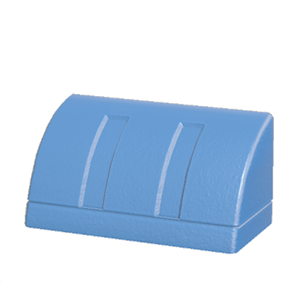 Blue Curved eave