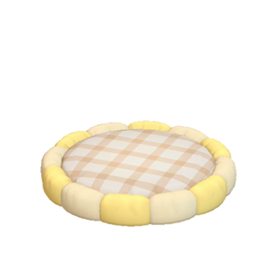Yellow Cushion bed