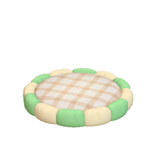 Green Cushion bed