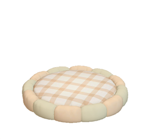 Beige Cushion bed