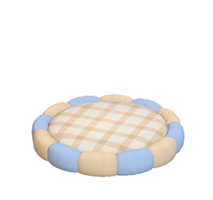 Navy Cushion bed
