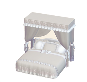 White Cute bed