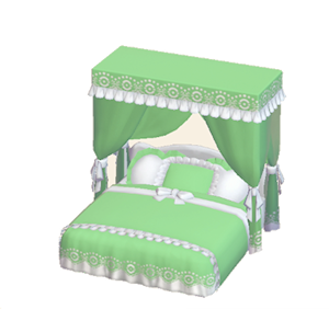 Green Cute bed