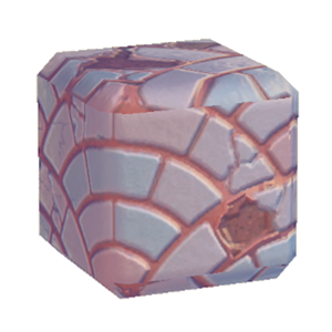 Cyan Damaged arched tiling