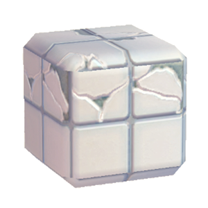 White Damaged glossy tiling
