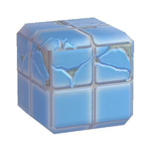 Blue Damaged glossy tiling