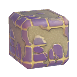 Plum Damaged mosaic tiling