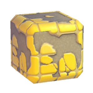 Yellow Damaged mosaic tiling