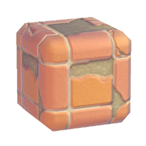 Red Damaged square tiling