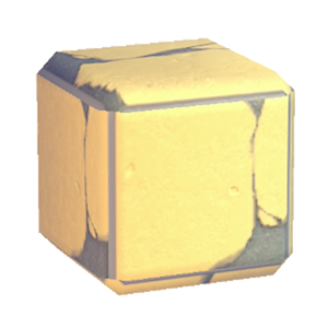Yellow Damaged stone flooring