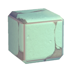Aquamarine Damaged stone flooring