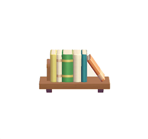 Brown Decorative bookshelf