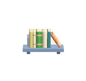 Cyan Decorative bookshelf