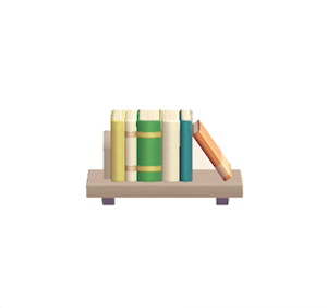 Beige Decorative bookshelf
