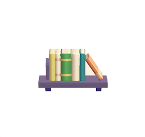 Plum Decorative bookshelf
