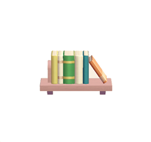 Pink Decorative bookshelf